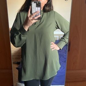 Long A-line formal tunic top size L/XL